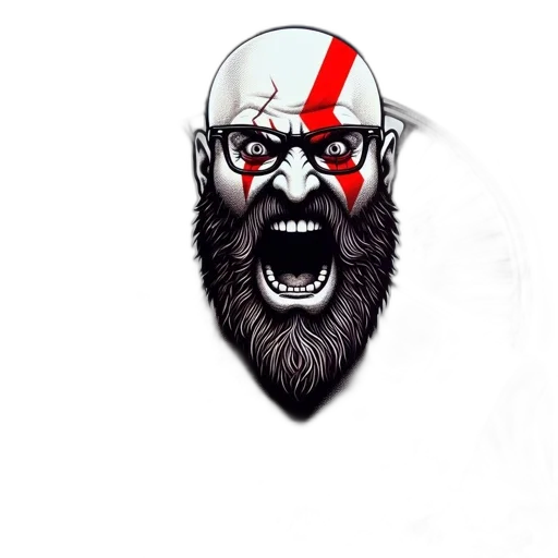 face, mask, comic book art, cartoon transparent PNG cut-out
