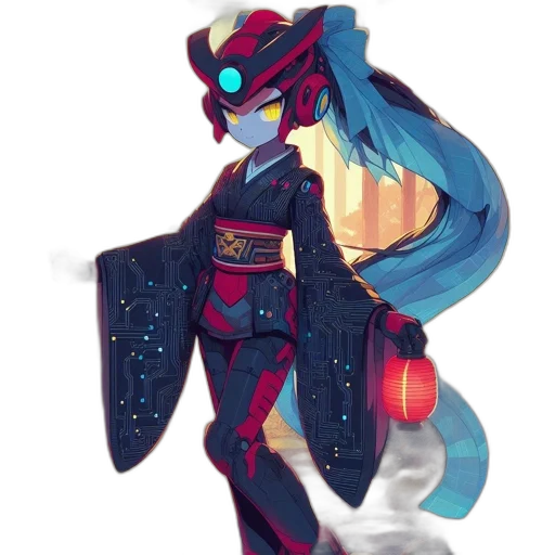 robot, jacket, staff, dress transparent PNG cut-out