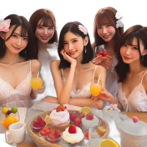 food, photorealistic, 3d render, oil painting transparent PNG cut-out
