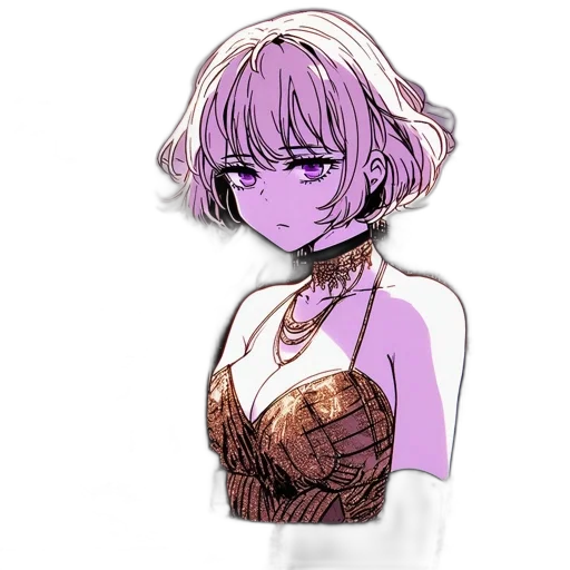 dress, jewelry, staff, mask transparent PNG cut-out