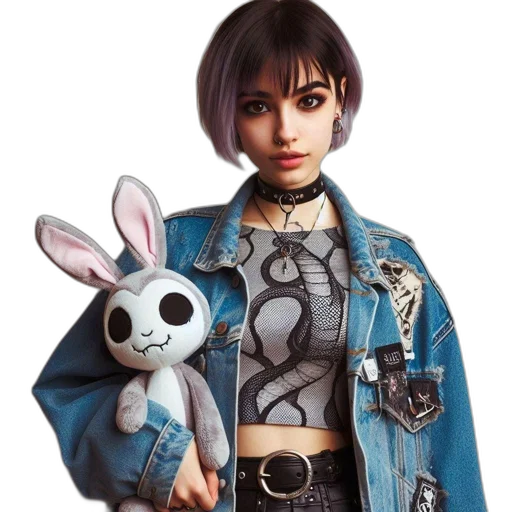 jacket, concept art, cyberpunk, 3d render transparent PNG cut-out