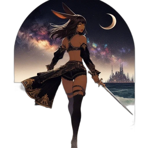 staff, sword, fantasy art, concept art transparent PNG cut-out