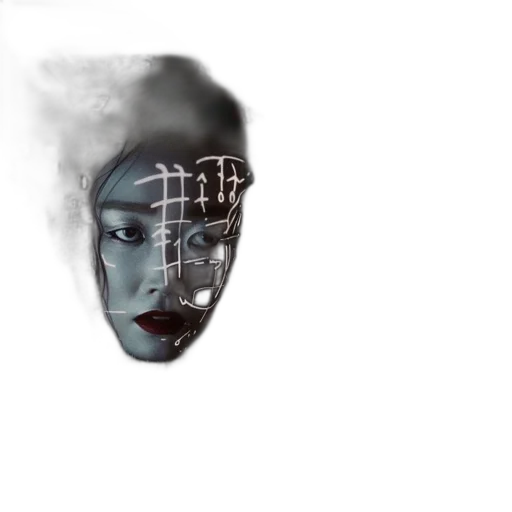 mask, face, robot, creature transparent PNG cut-out