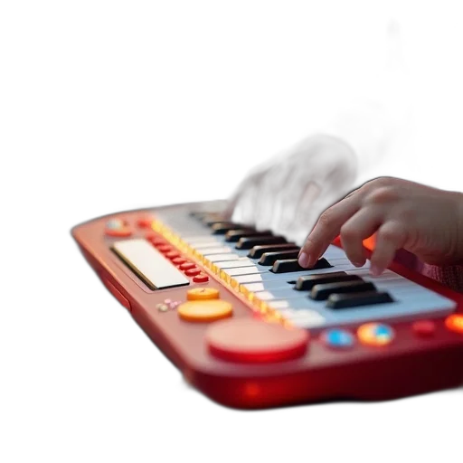 3d render, fire, red, handheld transparent PNG cut-out