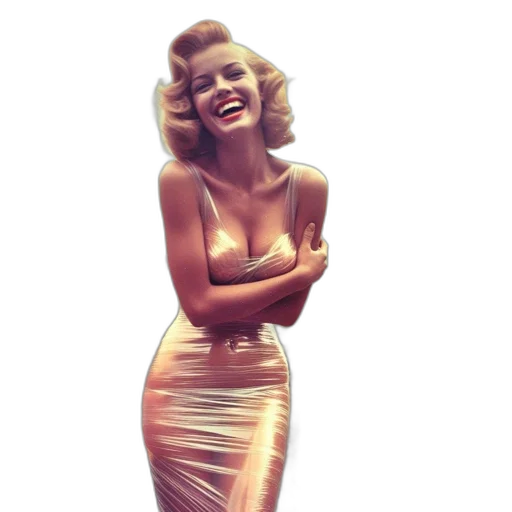 dress, photorealistic, woman, blonde transparent PNG cut-out