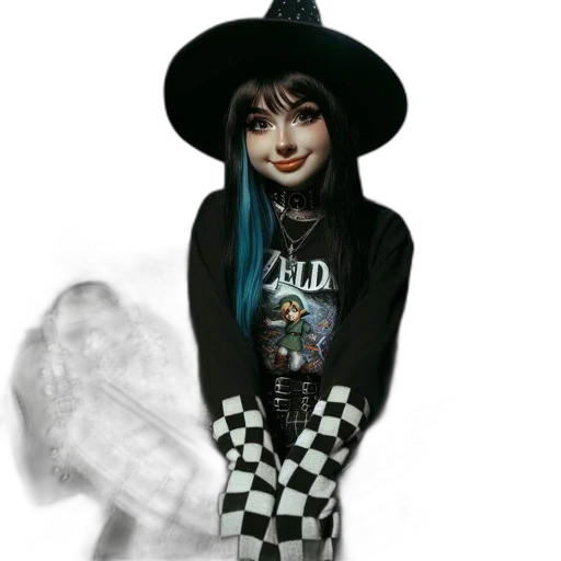 jacket, hat, dress, cartoon transparent PNG cut-out