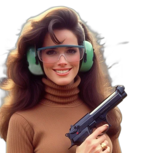 weapon, vaporwave, cyberpunk, photorealistic transparent PNG cut-out