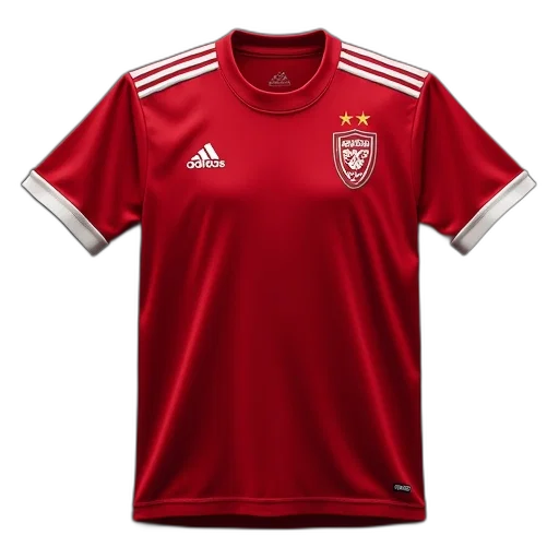 men, red, football, shirt transparent PNG cut-out