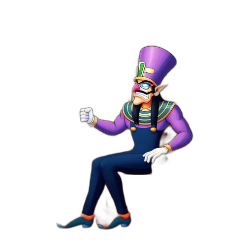 hat, staff, robot, shoes transparent PNG cut-out