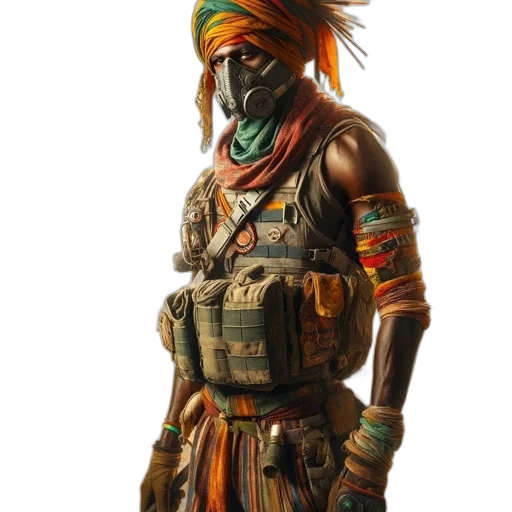 mask, weapon, staff, face transparent PNG cut-out