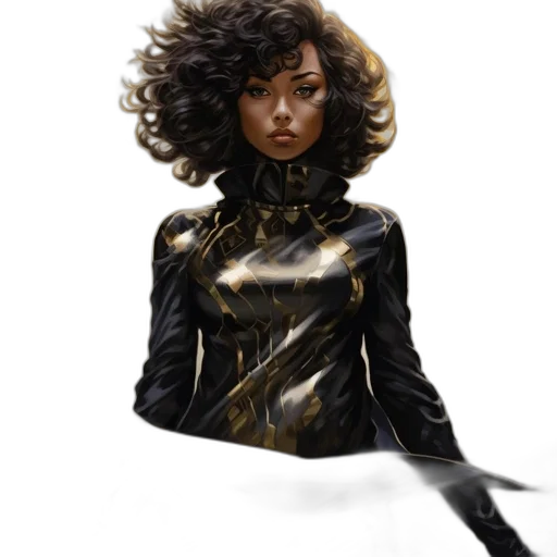 jacket, hair, staff, concept art transparent PNG cut-out