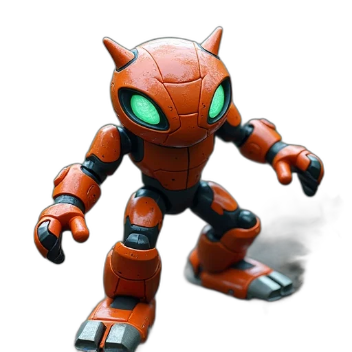 robot, creature, 3d render, concept art transparent PNG cut-out