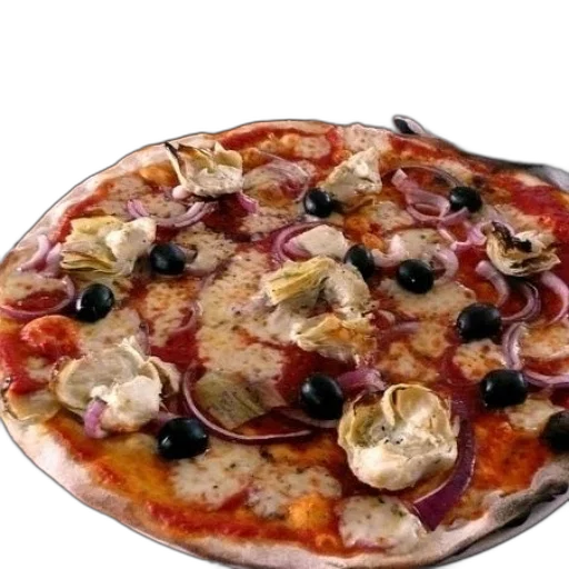 food, 3d render, photorealistic, pizza transparent PNG cut-out