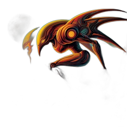 dragon, mask, staff, creature transparent PNG cut-out