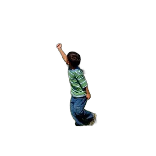 child, flies, kite, front transparent PNG cut-out