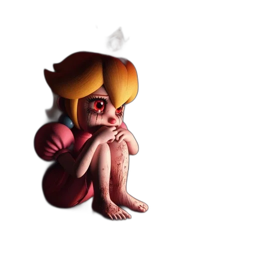 crown, mask, creature, staff transparent PNG cut-out