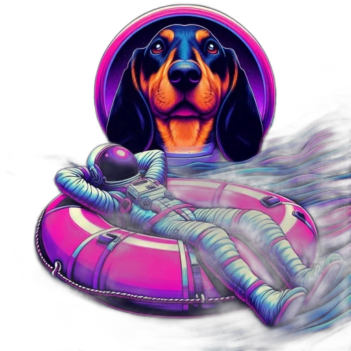 concept art, vaporwave, cyberpunk, fantasy art transparent PNG cut-out