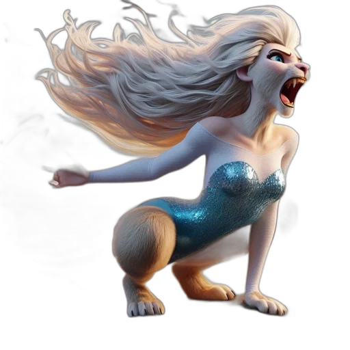hair, creature, dragon, animal transparent PNG cut-out