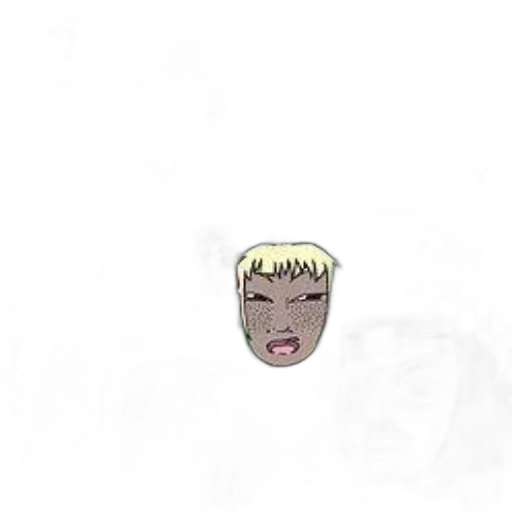 face, creature, mask, hair transparent PNG cut-out