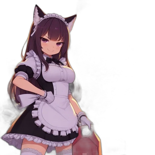 dress, staff, animal, weapon transparent PNG cut-out