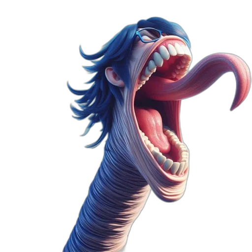 creature, animal, hair, dragon transparent PNG cut-out