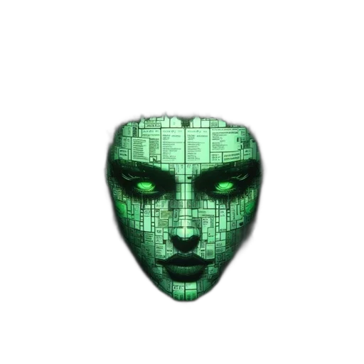 mask, face, robot, creature transparent PNG cut-out