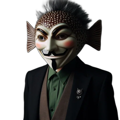 mask, staff, creature, animal transparent PNG cut-out