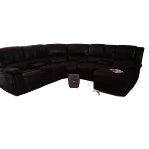 furniture, 3d render, black, leather transparent PNG cut-out