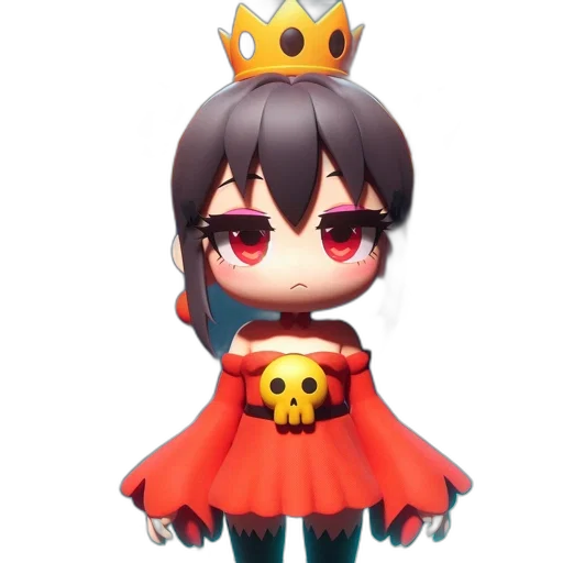 crown, staff, weapon, creature transparent PNG cut-out