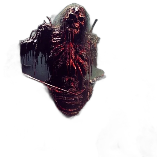 creature, mask, hair, face transparent PNG cut-out