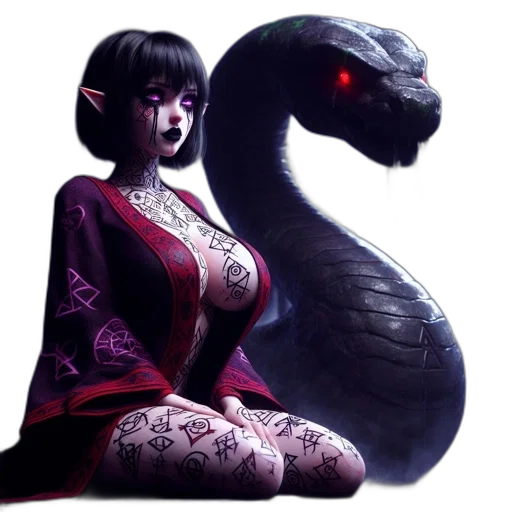 dragon, dress, creature, fantasy art transparent PNG cut-out