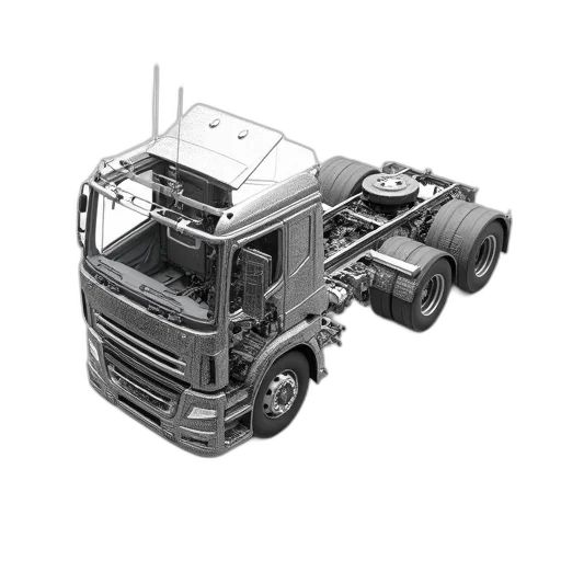 robot, car, 3d render, concept art transparent PNG cut-out