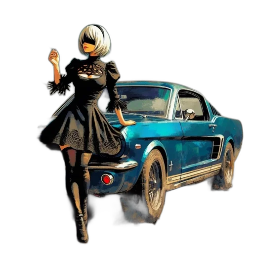 car, dress, robot, weapon transparent PNG cut-out