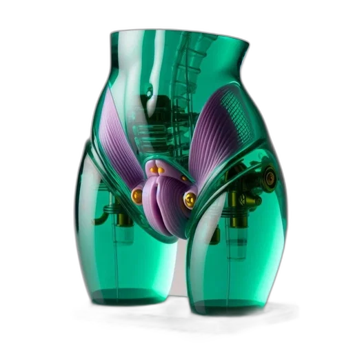 shoes, bottle, 3d render, photorealistic transparent PNG cut-out
