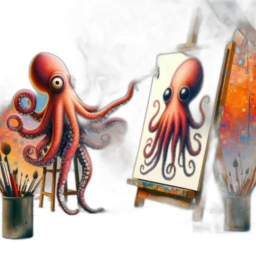 creature, concept art, fantasy art, watercolor transparent PNG cut-out