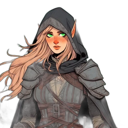 fantasy art, concept art, pixel art, comic book art transparent PNG cut-out