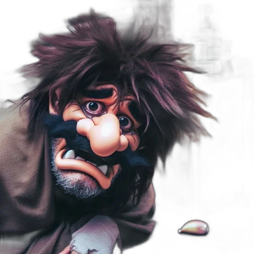 mask, face, creature, staff transparent PNG cut-out