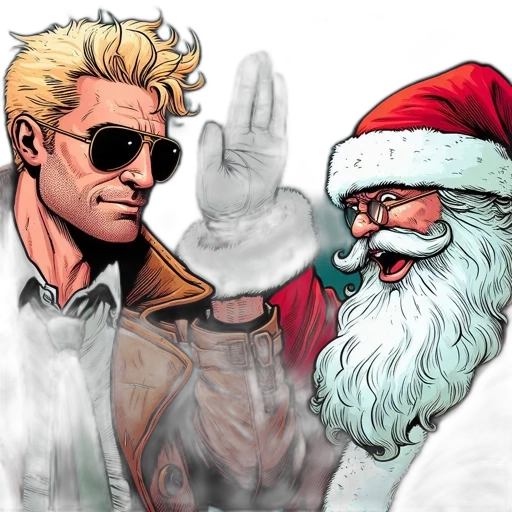 comic book art, concept art, cartoon, two transparent PNG cut-out