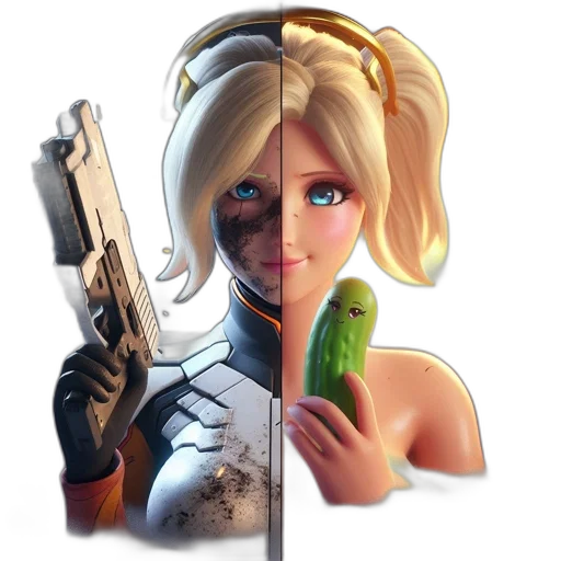 weapon, face, robot, concept art transparent PNG cut-out