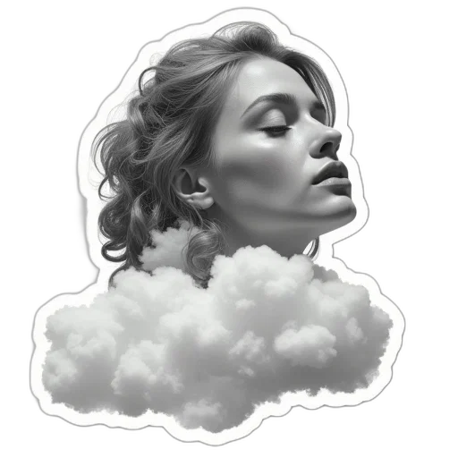 face, photorealistic, pencil sketch, concept art transparent PNG cut-out