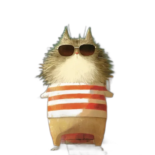 animal, jacket, creature, hat transparent PNG cut-out