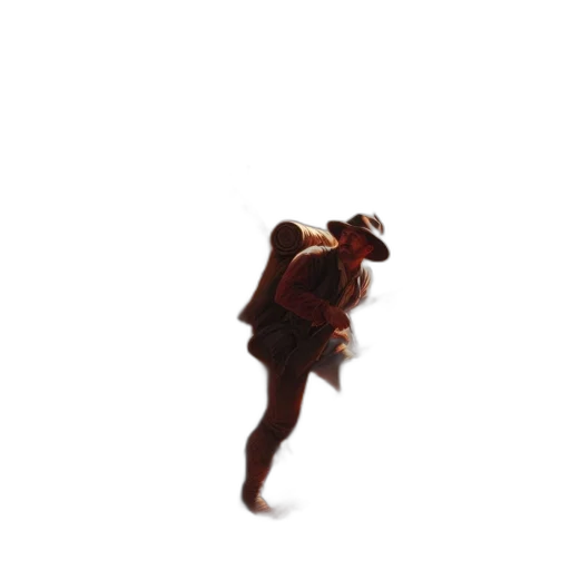 creature, animal, jacket, staff transparent PNG cut-out