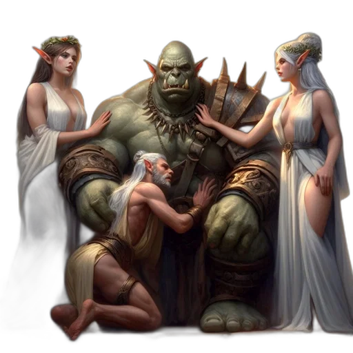 concept art, fantasy art, comic book art, pixel art transparent PNG cut-out