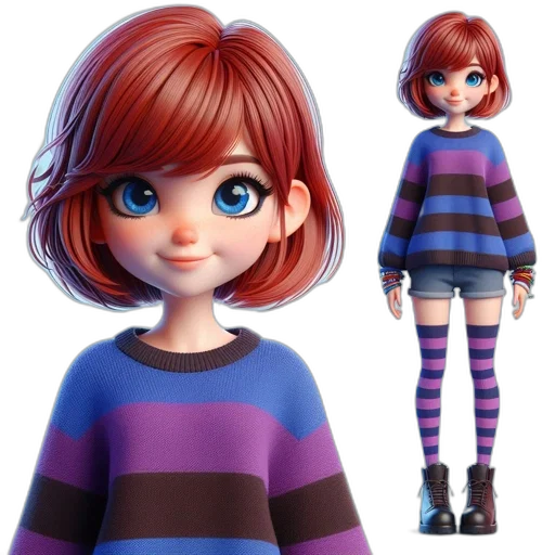 dress, 3d render, concept art, cartoon transparent PNG cut-out