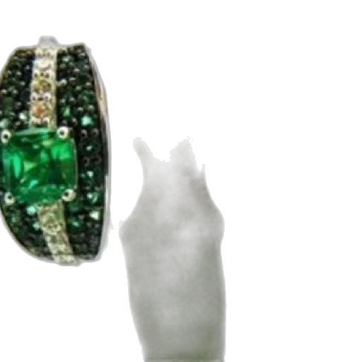 jewelry, crown, 3d render, green transparent PNG cut-out