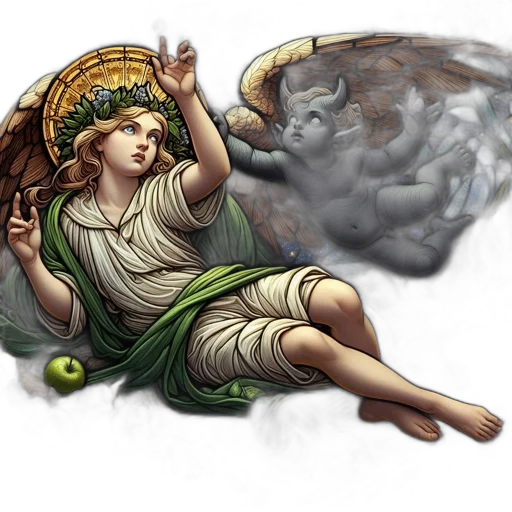 fantasy art, concept art, photorealistic, pixel art transparent PNG cut-out