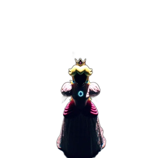 crown, dress, robot, creature transparent PNG cut-out