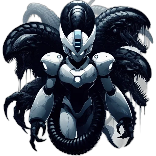 robot, creature, concept art, comic book art transparent PNG cut-out