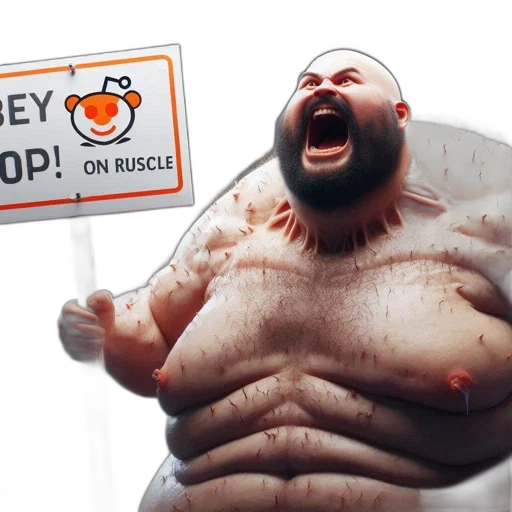 concept art, 3d render, towering, bald transparent PNG cut-out