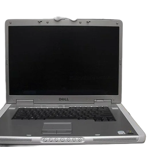 3d render, dell, laptop, webcam transparent PNG cut-out